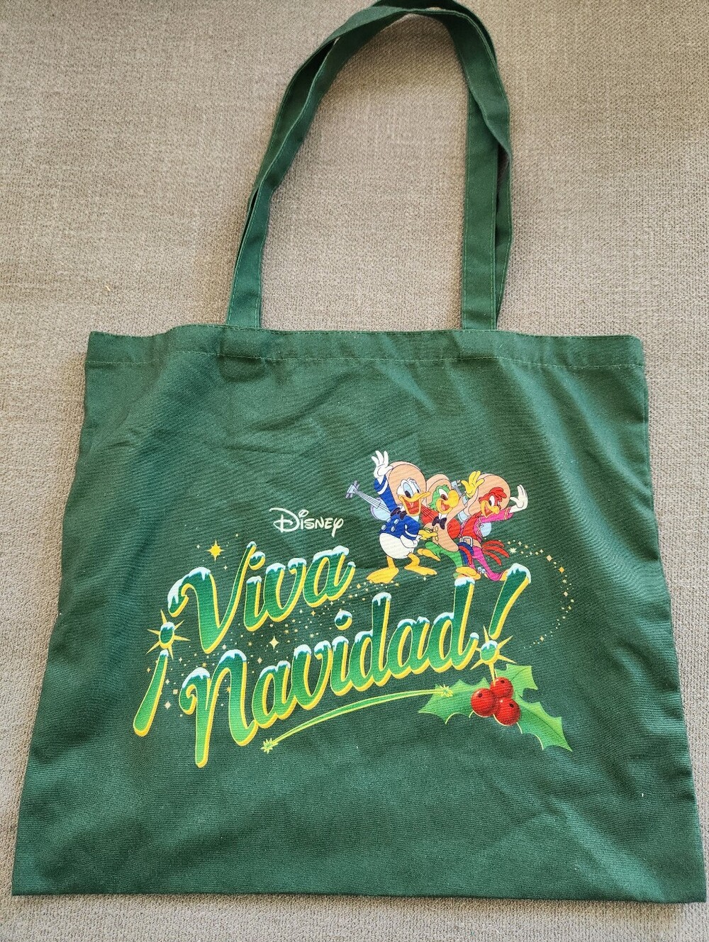 Disney Green 'Viva Navidad!' Holiday Tote with Huey, Dewey & Louie
